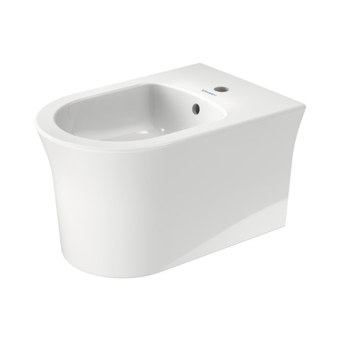 Duravit White Tulip Биде напольное 37x58х42 см, с переливом, с 1 отв., WonderGliss, цвет: белый