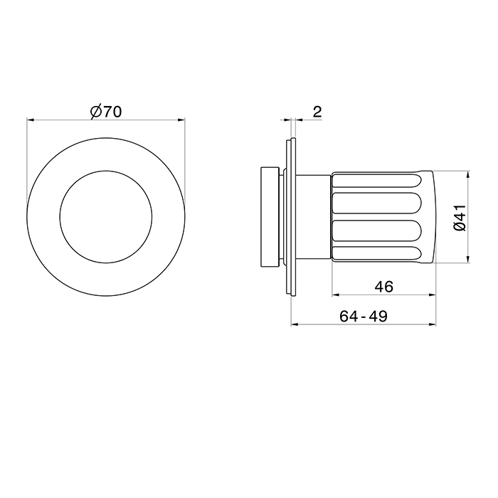Newform Ionika Запорный вентиль: PVD Br. Stainless Stell