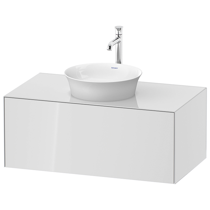 Duravit White Tulip Тумбочка подвесная 100x55х40.8см., раковина, 1 выдвижной ящик, цвет: белый высокоглянцевый