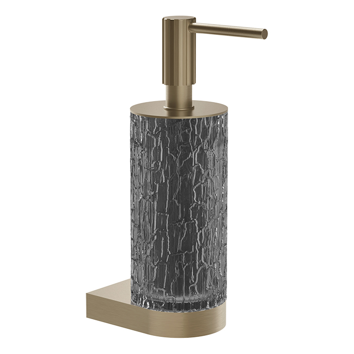 Gessi Incastri Дозатор для жидкого мыла, подвесной, цвет: Finox Brushed Nickel/Light Smoke