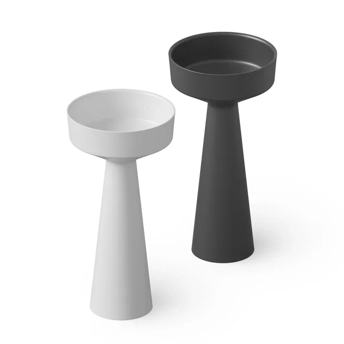 Dea Design Pedestal Basin Раковина 42.5х42.5х85см., напольная, без отв., Solid Surface, цвет: Black №16