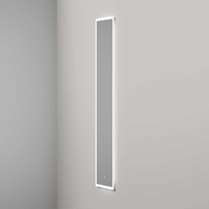 Salini Armonia Зеркало для ванны 45х178.5х2.5см., фоновая и фронтальная подсветка 3в1, сенсорный выключатель, крепления, без подогрева