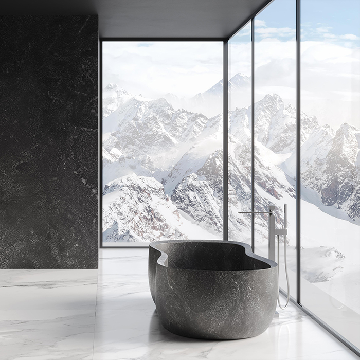 Dea Design Marble Milano Ванна 170х91.2х52.5см., отдельностоящая, мрамор, цвет: Stone D Avola