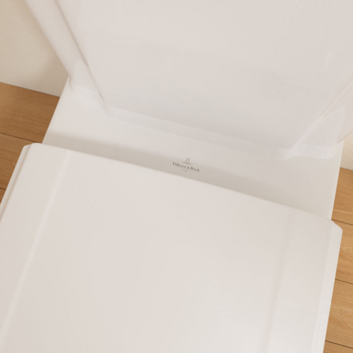 Villeroy&Boch Hommage Унитаз-моноблок 37х72.5х39см., крепеж в комплекте, CeramicPlus, цвет: белый