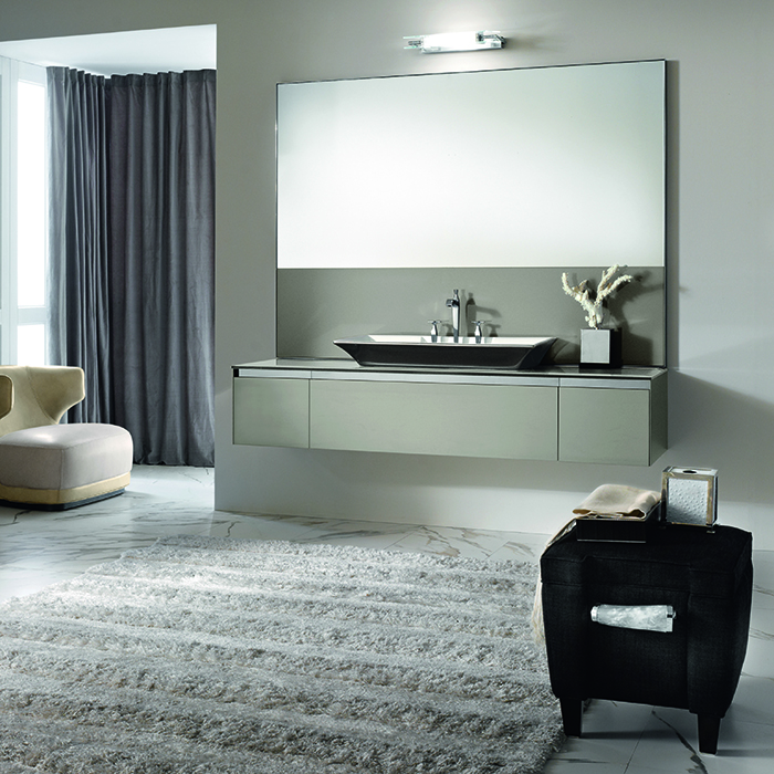 VITAGE milldue edition FOUR SEASONS Комплект мебели с тумбой под раковину, раковиной NIZZA88, зеркалом BELFAST, 180 см, подвесной, цвет: Agata