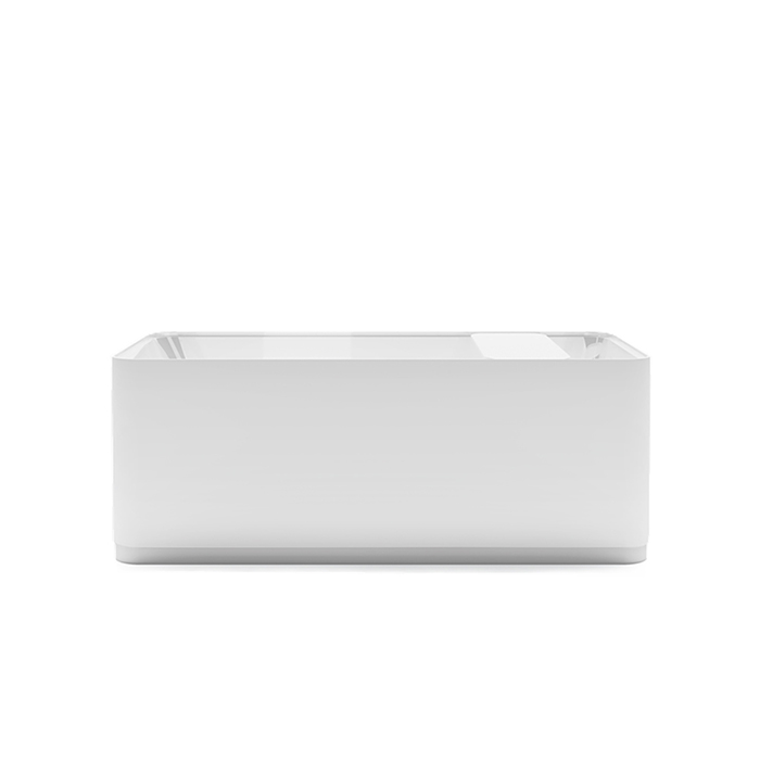 Gruppo Treesse Cross Ванна отдельностоящая 160х73х60 см., с сливом-переливом и сифоном, Solid Surface, цвет: белый глянцевый