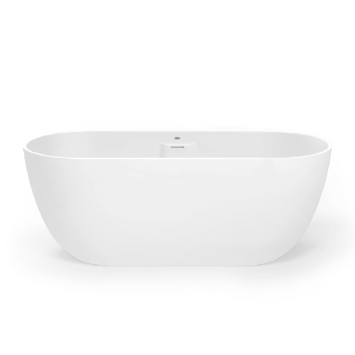 Jacuzzi Moorea Ванна отдельностоящая из композита 170x75x60.5см, слив-перелив, сифон, регулир.ножки, цвет: белый матовый