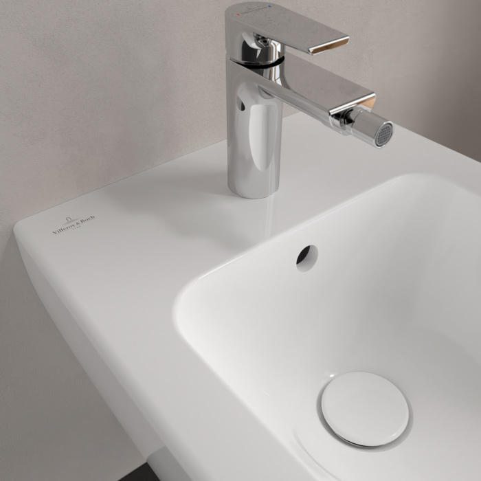 Villeroy&Boch Subway 2.0 Биде подвесное 37х56.5х28см., 1 отв., CeramicPlus, цвет: альпийский белый