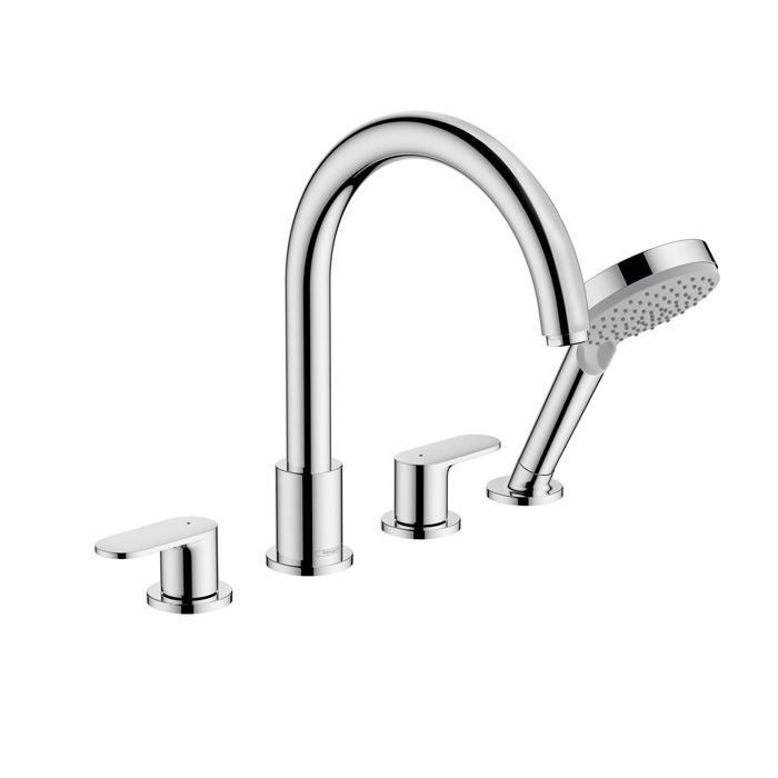  Hansgrohe Vernis Blend Смеситель на край ванны, на 4 отв, цвет: хром 