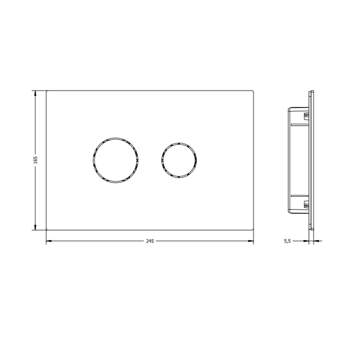 Artceram INOX Смывная клавиша, цвет: нержавеющая сталь