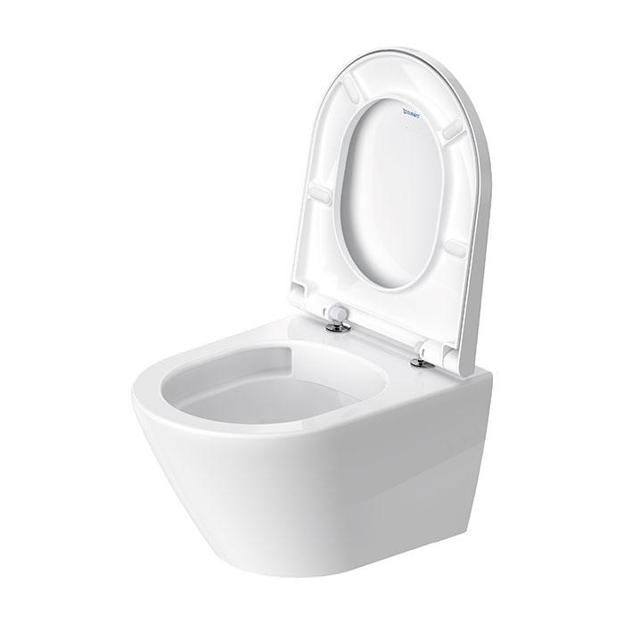 Duravit D-Neo Унитаз подвесной 48х37см, безободковый, сиденье микролифт, цвет: белый