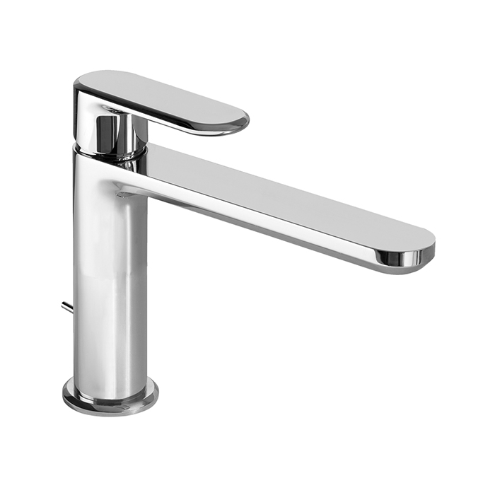 Cisal LineaViva Смеситель для раковины, на 1 отв., излив 12см, цвет: хром