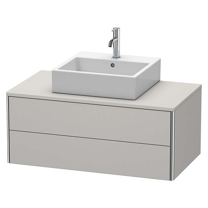 Duravit XSquare Тумба с раковиной 100х54.8х40см., подвесная, с 2 выдв ящик, цвет: бетонно-серый матовый