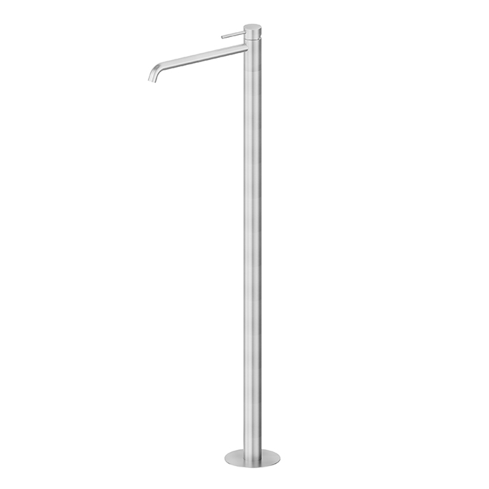 Newform X-STEEL 316 Смеситель для раковины, напольный, излив 28см., наружная часть, цвет: INOX