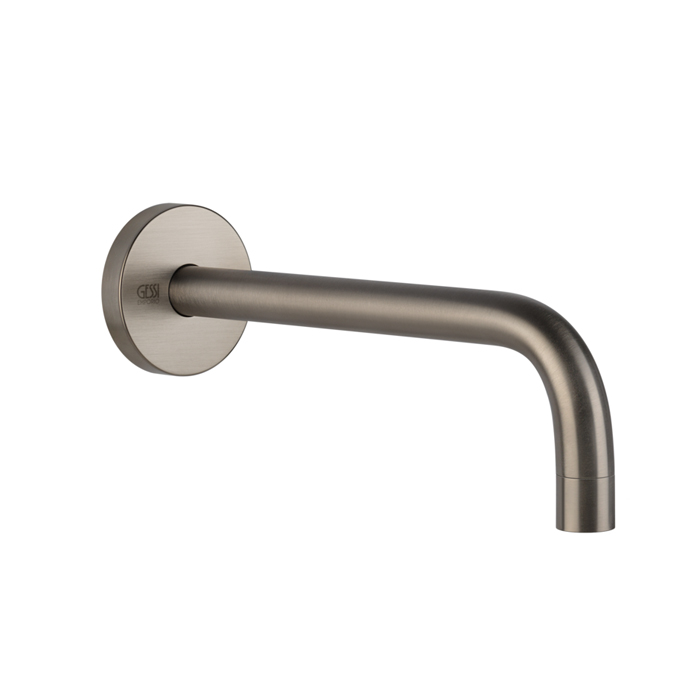 Gessi Emporio Via tortona Настенный излив длинный, цвет: Finox Brushed Nickel