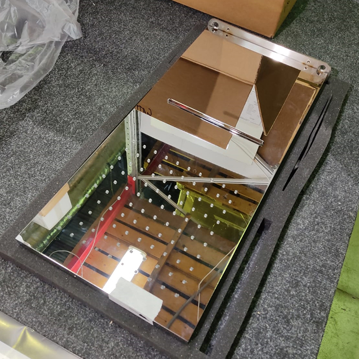 Gattoni PD Верхний душ настенный с 2-мя режимами: дождь и каскад, 26х55.5см, 1/2", цвет: хром (УЦЕНЕН)