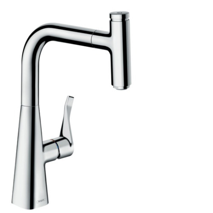 Hansgrohe Metris Select Смеситель  для кухни на 1 отв, поворотный излив, цвет: хром