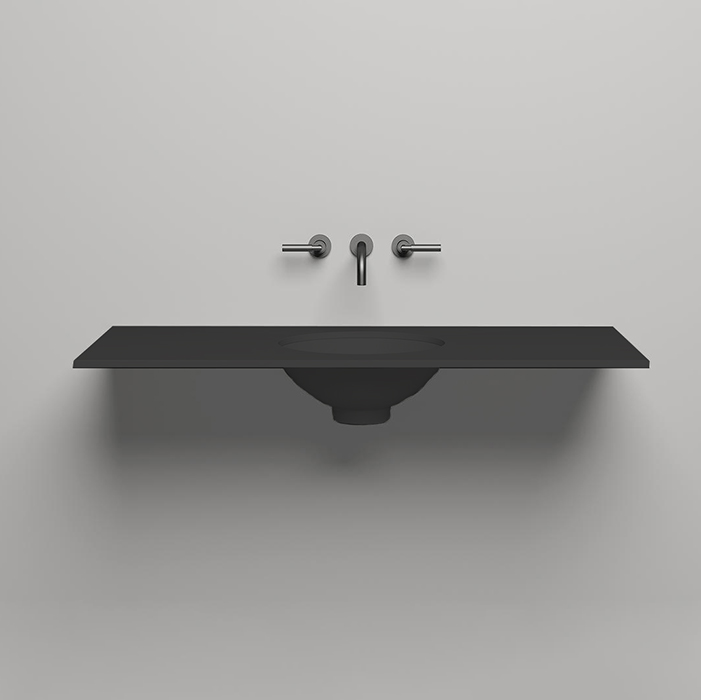 Salini Столешница 120х50х1.5 cм, из материалов S-Stone, цвет: RAL 9011