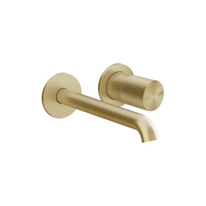 Gessi Habito Cesello Смеситель для раковины, настенный, цвет: Brass Brushed PVD