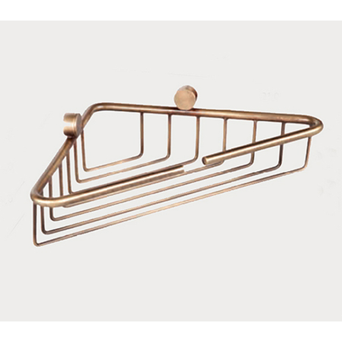 TW Bristol 534, подвесная полочка-решетка угловая 21x21xh5, цвет: золото 