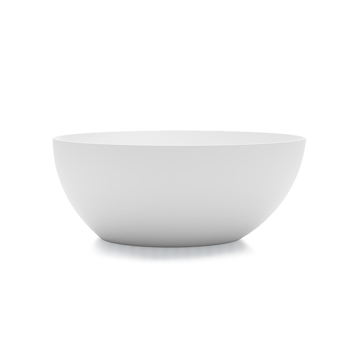 Gruppo Treesse Bali Ванна отдельностоящая 160x85x62h cм, с сливом-переливом и сифоном, Solid Surface, цвет: белый глянцевый 