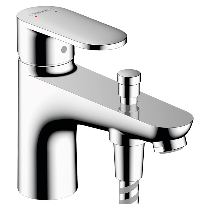 Hansgrohe Vernis Blend Смеситель для ванны, на 1 отв., с ручным душем, цвет: хром