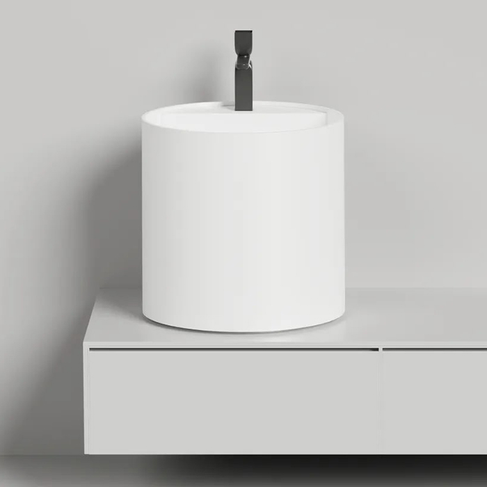 Salini Armonia Раковина 45x45x45см., 1 отв., накладная, S-Sense, цвет: белый глянцевый