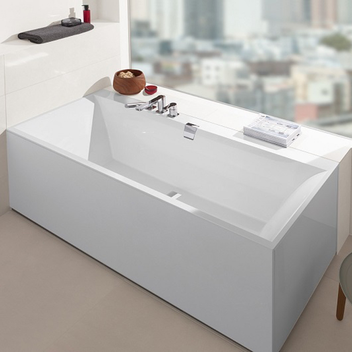 Villeroy&Boch Squaro Ванна встраиваемая, 180х80х45см., прямоугольная, цвет: белый