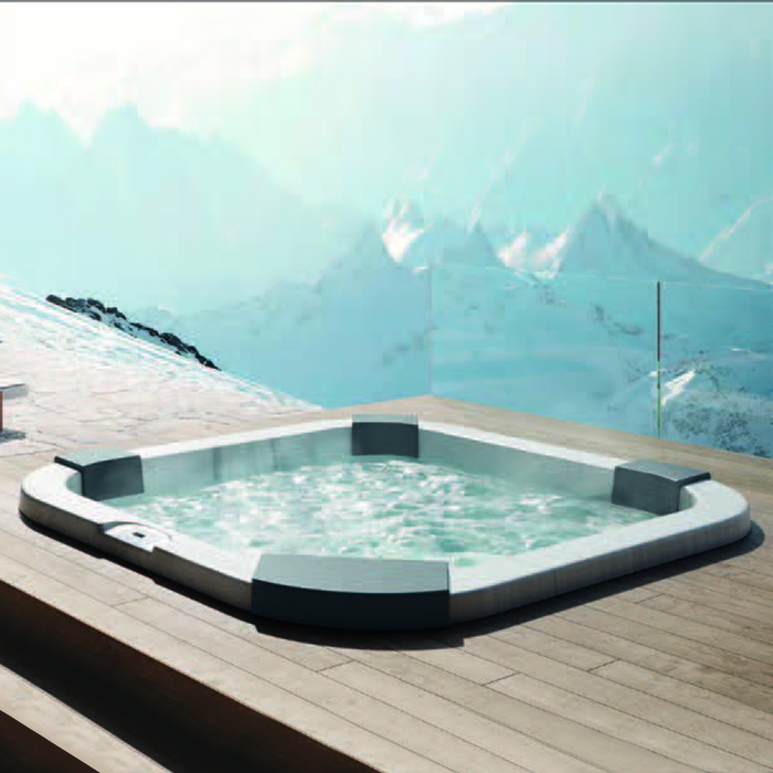 Jacuzzi Santorini Pro Winter pro kit 230x230см, встраиваемый, для установки на улицу