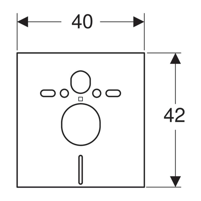 Geberit Звукоизолирующий комплект для подвесного унитаза