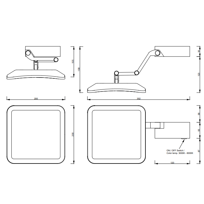 Decor Walther Club Vanity Plus Косметическое зеркало VISION, цвет: хром