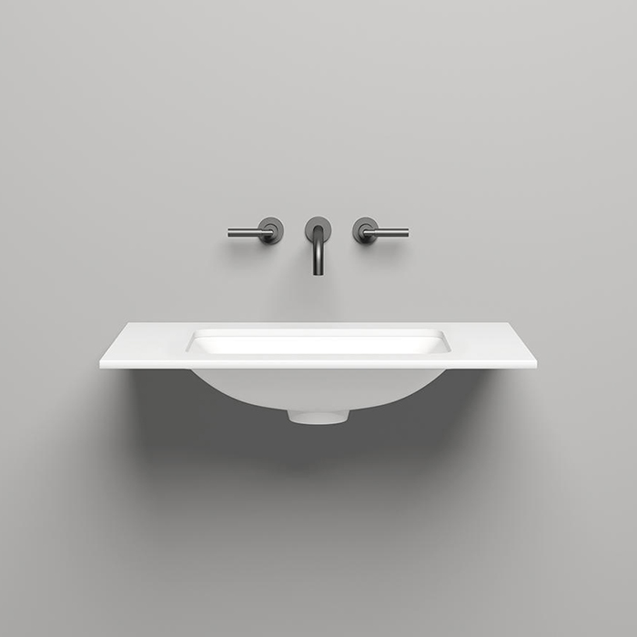 Salini Столешница 80х50х1.5 cм, из материалов S-Stone, цвет: белый матовый