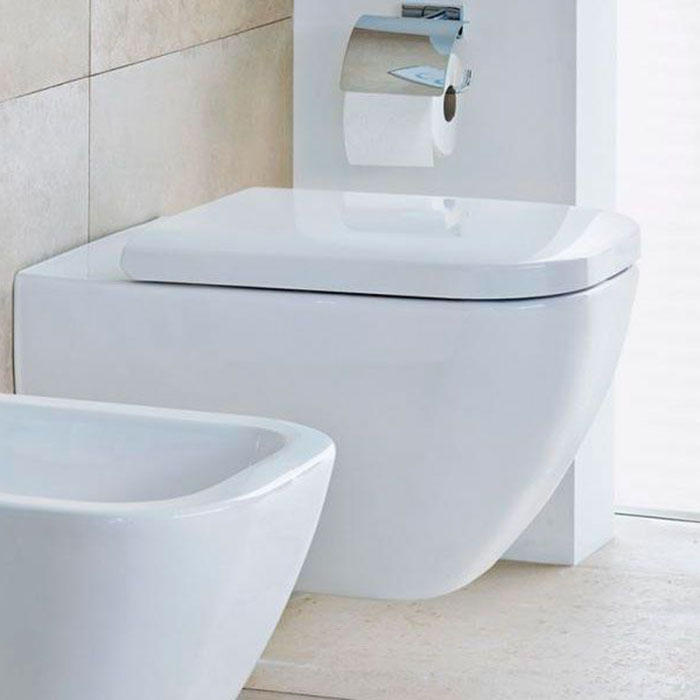 Duravit Happy D.2 Унитаз 54х36.5см., подвесной, безободковый, с креплением, цвет: белый