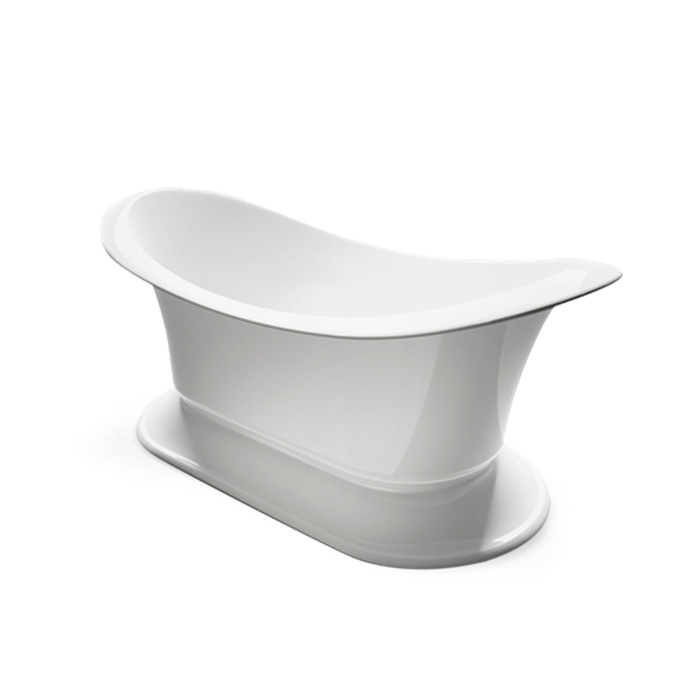 Gruppo Treesse Grand Soleil Ванна 185x85x75см., отдельностоящая, цвет: золото/белый