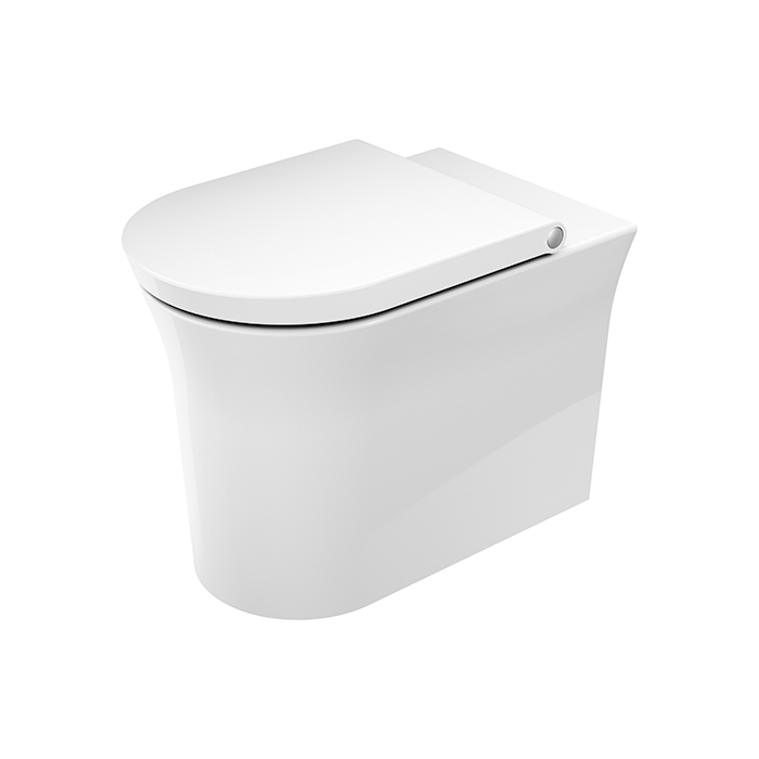 Duravit White Tulip Унитаз напольный 37х58х42 см, безободковый, слив в стену, HygieneGlaze, цвет: белый