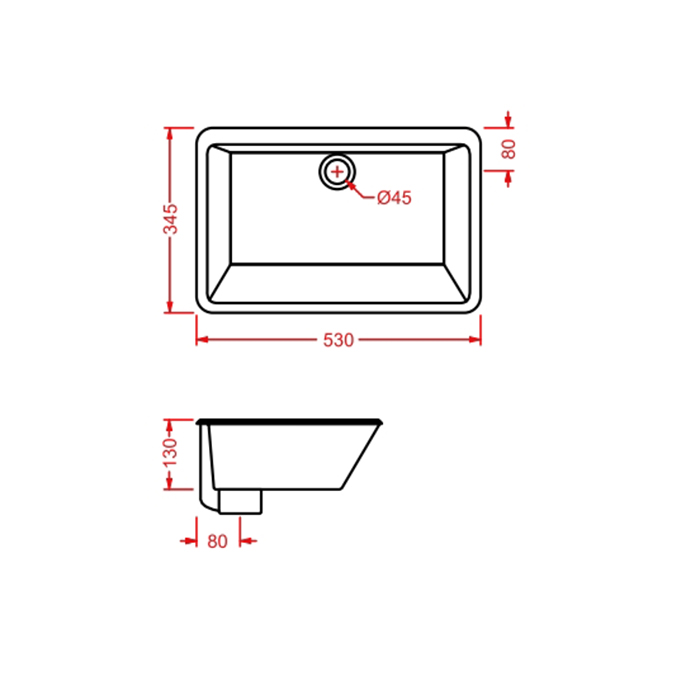 Artceram WASHBASINS GEA Раковина 53х34.5 см, без отв., цвет: белый