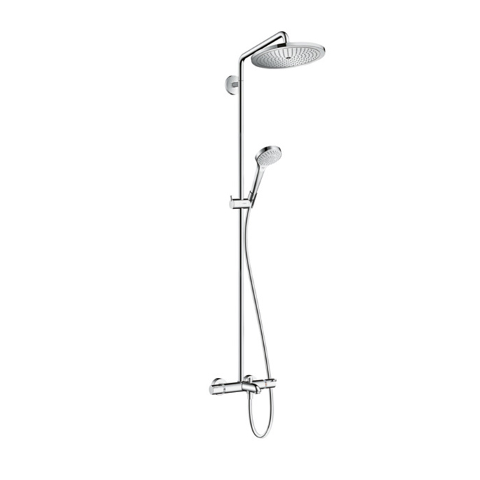 Hansgrohe Croma E 280 1jet Душевая система Showerpipe с термостатом для ванны, хром