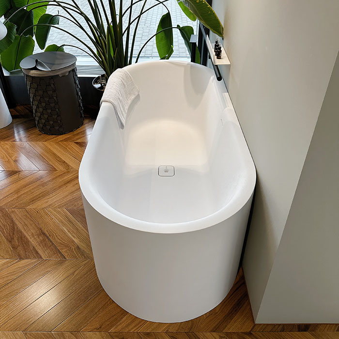 Salini Perla Ванна отдельностоящая 170x80см, материал S-Sense, цвет: белый матовый