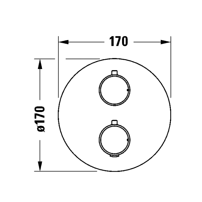 Duravit Thermostatic Смеситель для душа, настенный, термостатический, цвет: бронза