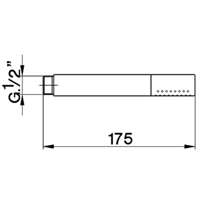 Cisal Cherie Ручной душ, цвет: черный матовый