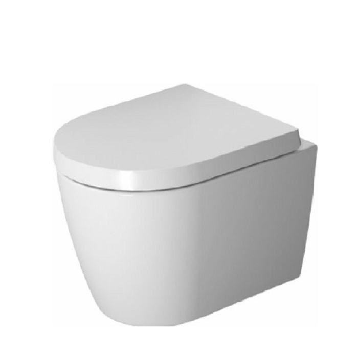 Duravit ME by Starck Комплект: унитаз подвесной Compact Rimless, 37x48см 253009 + сиденье с микролифтом: 002019 цвет: белый