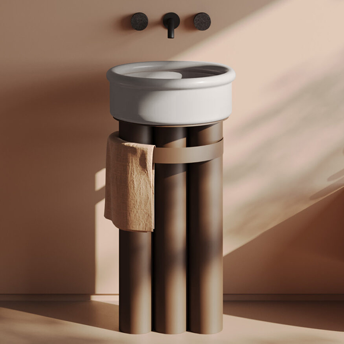 Artceram Church Тумба с раковиной 71х39см., напольная, цвет: moka