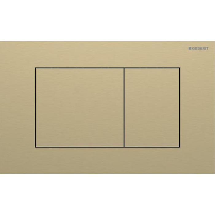 Geberit Sigma40 Клавиша для двойного смыва, квадратная: Латунь