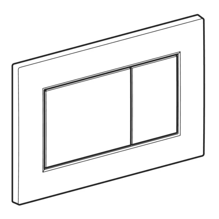 Geberit Sigma01 Клавиша для унитаза, двойного смыва, цвет: хром матовый