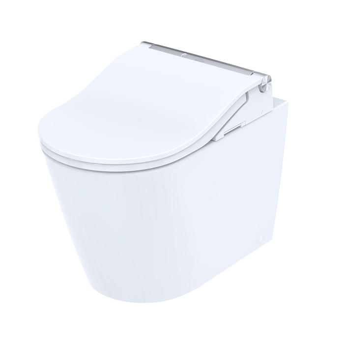 TOTO RP Унитаз напольный 38x64см, безободковый, Tornado, сиденье Washlet RW, цвет: белый