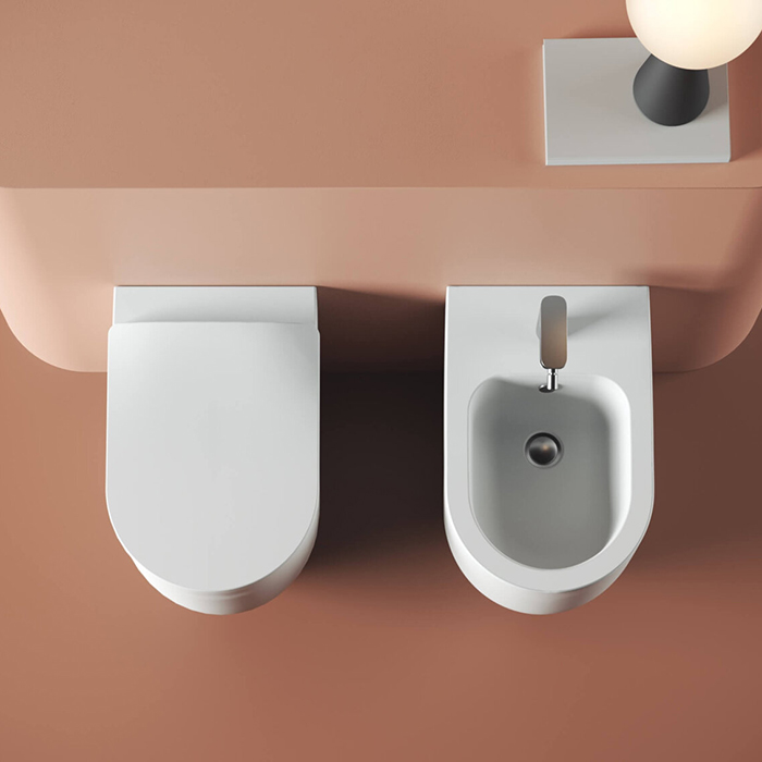 Artceram Monet Унитаз 36х54х48см., напольный, приставной, Rimless, saniglaze, цвет: белый глянцевый