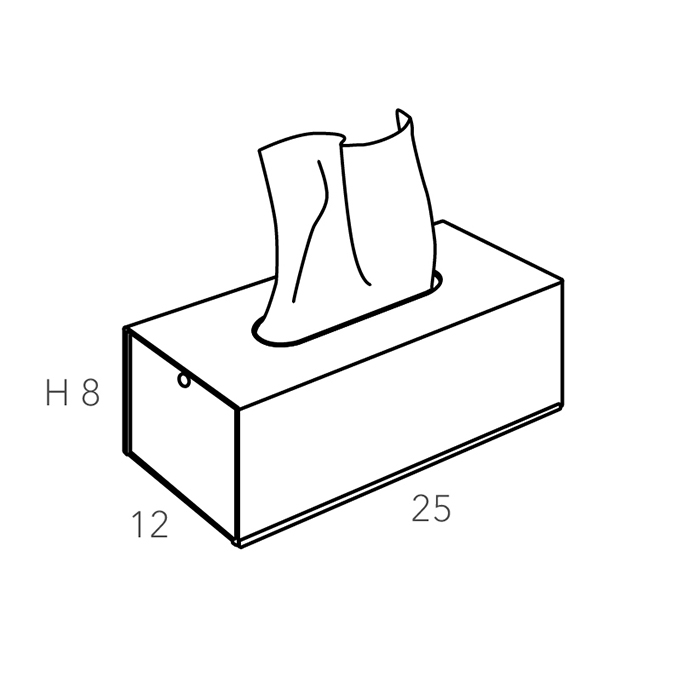 ADJ Салфетница, 12х25хH8 см., цвет: бордо/коньяк