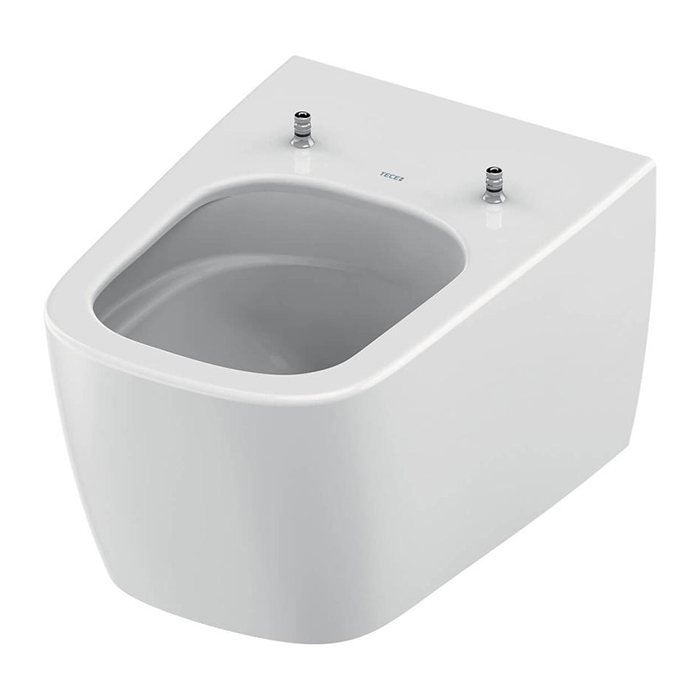 TECEneo Унитаз 54х36см, подвесной, безободковый, смыв Tornado, сиденье slim, цвет: белый