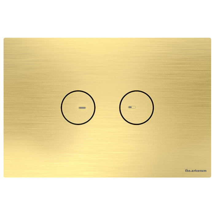 Artceram Смывная клавиша INOX-715, цвет золото брашированное PVD