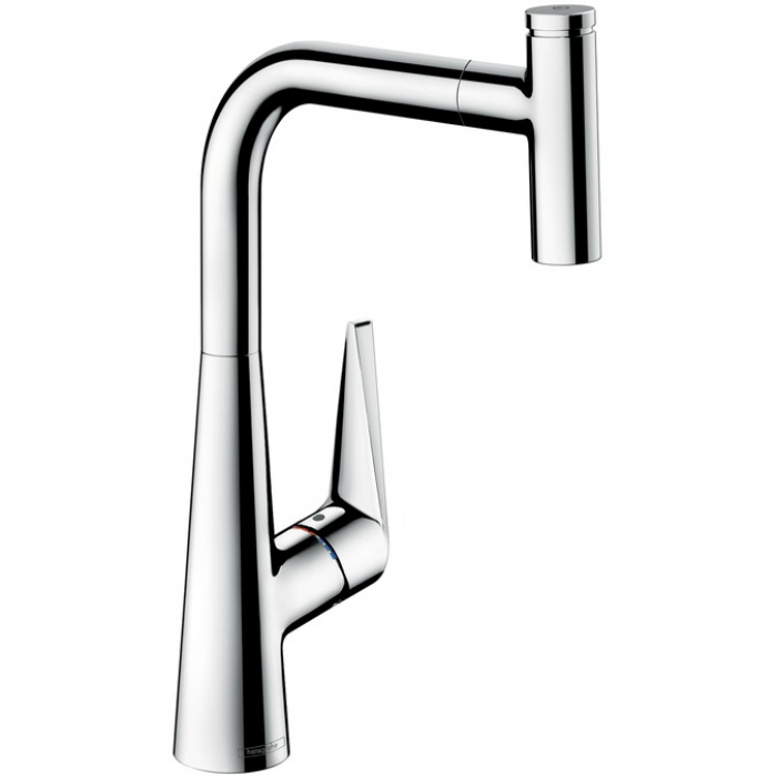 Hansgrohe Talis Select S, Смеситель для кухни, с выдвижным душем, Цвет: хром